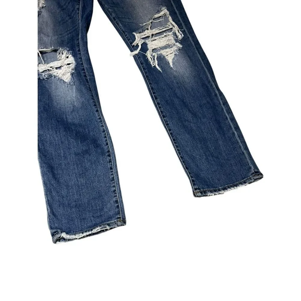 Jordan Craig Sean Men’s Distressed Denim Jeans Stretch Relaxed Fit 36/32‎